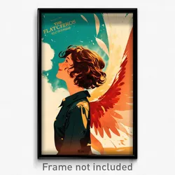 French Movie Poster - Girl Feeling Relieved, Zesty Wings (France Film Art Print)