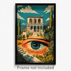 Greek Movie Poster - Bronze Manse (Greece Psychedelic Art Retro Film Print)