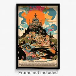 Greek Movie Poster - Insane Hideout (Greece Psychedelic Art Retro Film Print)