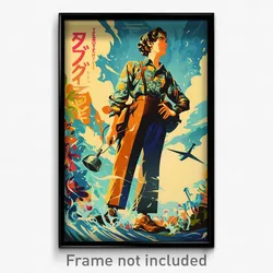 French Movie Poster - Man Feeling Driven, Handsome Pointy Footwear (Art Print)