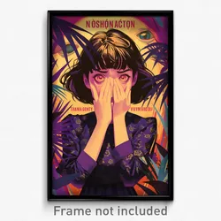 Vietnamese Movie Poster - Girl Feeling Shocked, Violet Purple Dress (Art Print)