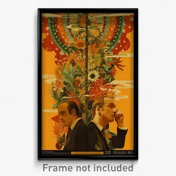 German Movie Poster - Man Feeling Agitation, Kaleidoscopic Dress Flower (Print)