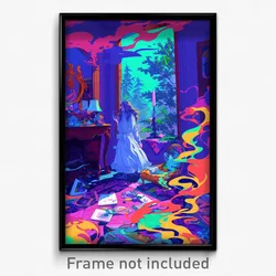 Art Poster - Lavish Antechamber (Psychedelic Trippy Weird 11x17 Print)