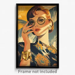 French Movie Poster - Woman Feeling Arrogant, Silver Dressing (France Art Print)