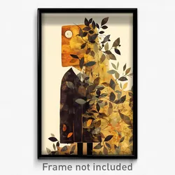 Art Poster - Man Feeling Bitter Sweetness, Crafty Two Sided Fabric (Art Print)