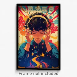 Vietnamese Movie Poster - Boy Feeling Frustrated, Curvy Star Choker (Art Print)