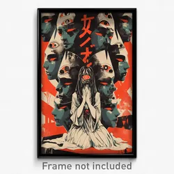 Vietnamese Movie Poster - Woman Feeling Dread, Silver Micro (Vietnam Art Print)