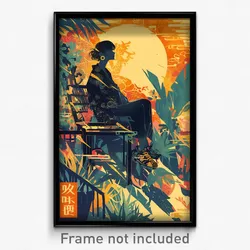 Vietnamese Movie Poster - Calm Pub (Vietnam Psychedelic Art Retro Film Print)