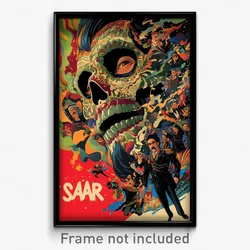 Mexican Movie Poster - Old Shaft (Mexico Psychedelic Art Retro Film Print)