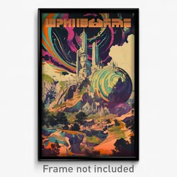 Russian Movie Poster - Glitch Art Fairground (Russia Retro Film Art Print)