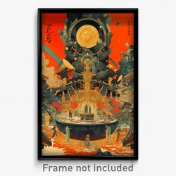 Chinese Movie Poster - Crowded Fountain (China Psychedelic Art Retro Film Print)