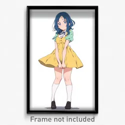 Anime Art Poster - Girl Feeling Negative Wearing Lively Bobby Socks (Print)