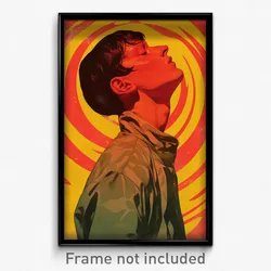 Greek Movie Poster - Boy Feeling Epiphany, Humble Shiny Clothes (Art Print)