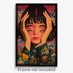 Vietnamese Movie Poster - Girl Feeling Weak, Elegant Mismatched Gloves (Print)