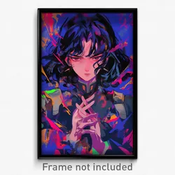 Anime Art Poster - Woman Feeling Eagerness, Well To Do Chaldea Uniform (Print)