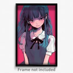 Anime Art Poster - Girl Feeling Contempt Wearing Smooth Tail Ribbon (Print)