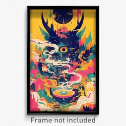 Thai Movie Poster - Ordinary Hot Tea (Thailand Psychedelic Art Retro Film Print)