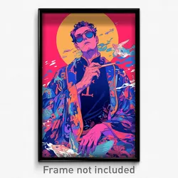 Art Poster - Man Feeling Relieved, Second Hand Chinese Clothes (Art Print)