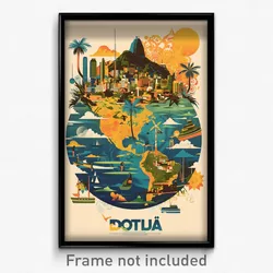 Brazilian Movie Poster - Spherical Stockholm (Brazil Retro Film Art Print)