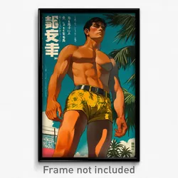 Mexican Movie Poster - Man Feeling Hopeless, Steel Print Shorts (Art Print)