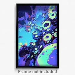Art Poster - Unwelcoming Shoals (Psychedelic Trippy Weird 11x17 Print)