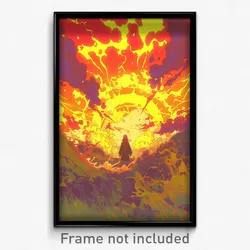 Art Poster - Bleak Fields (Psychedelic Trippy Weird 11x17 Cartoon Print)
