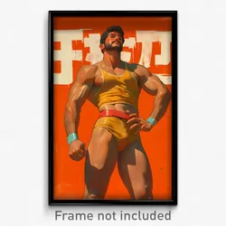 Bollywood Movie Poster - Man Feeling Carefree, Outgoing Highleg Leotard (Print)