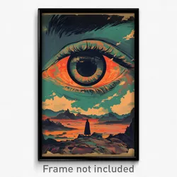 German Movie Poster - Flawless Canyon (Germany Psychedelic Art Retro Film Print)