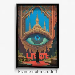 Hebrew Movie Poster - Noted Chapel (Israel Psychedelic Art Retro Film Print)