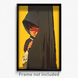 Spanish Movie Poster - Boy Feeling Remorse, Attractive Hooded Cape (Art Print)