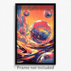 Art Poster - Shiny Labor Day (Psychedelic Trippy Weird 11x17 Print)