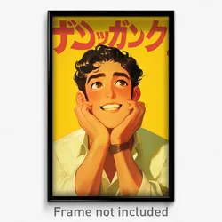 Spanish Movie Poster - Man Feeling Pleased, Classic Gold Choker (Art Print)