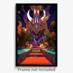 Art Poster - Nautical Stable (Psychedelic Trippy Weird 11x17 Print)