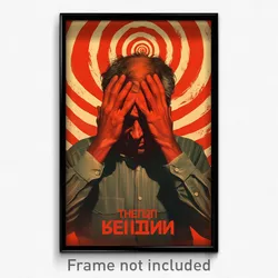 Russian Movie Poster - Man Feeling Apprehension, Grimy Sleeveless Sweater
