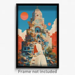 Icelandic Movie Poster - White Nunnery (Iceland Retro Film Art Print)