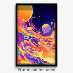 Art Poster - Outrageous Mars (Psychedelic Trippy Weird 11x17 Print)