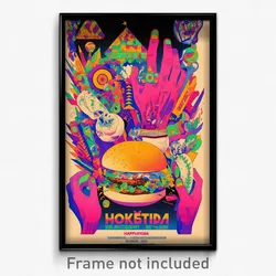 Russian Movie Poster - Valuable Hamburger (Russia Retro Film Art Print)