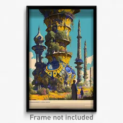 German Movie Poster - Large Spanish Architecture (Germany Retro Film Art Print)
