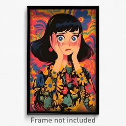 Mexican Movie Poster - Girl Feeling Upset, Posh Impossible Shirt (Art Print)