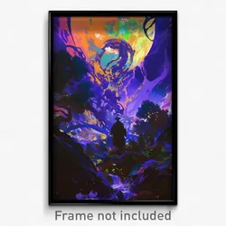 Art Poster - Dark Expanse (Psychedelic Trippy Weird 11x17 Print)