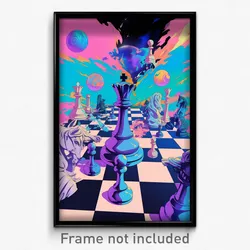 French Movie Poster - Average Chess Board (France Retro Film Art Print)