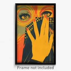 Spanish Movie Poster - Woman Feeling Greed, Advanced Ear Ribbon (Art Print)