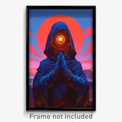 Movie Art Poster - Mysterious Mirror (Psychedelic Retro Weird Film Print)