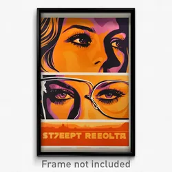 Russian Movie Poster - Secret Retreat (Russia Psychedelic Art Retro Film Print)