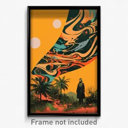Brazilian Movie Poster - Lonely Dump (Brazil Psychedelic Art Retro Film Print)