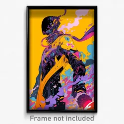 Art Poster - Yellow Armoury (Psychedelic Trippy Weird 11x17 Cartoon Print)