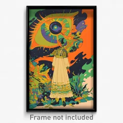 Movie Art Poster - Boy Feeling Pleased, Stylish Frilled Dress (Retro Film Print)