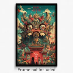 Thai Movie Poster - Stylish Expanse (Thailand Psychedelic Art Retro Film Print)