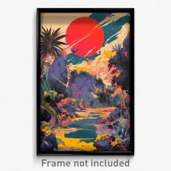 Movie Art Poster - Imperfect Peninsula (Psychedelic Retro Weird Film Print)