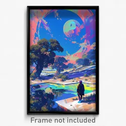 Art Poster - Spectacular Demesne (Psychedelic Trippy Weird 11x17 Print)